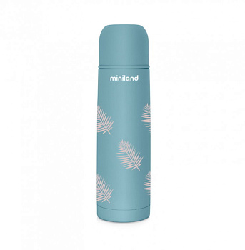 Детский термос для жидкостей Miniland Terra Thermos 500 мл (бирюзовый/пальмы)