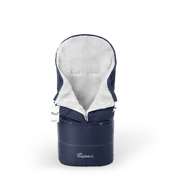 Конверт в коляску Esspero Transformer White (натуральная 100% шерсть) (Navy)
