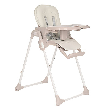Детский стул для кормления Pituso Olimp, Eco-кожа, вкладыш (Mllk White/Молочно-белый)