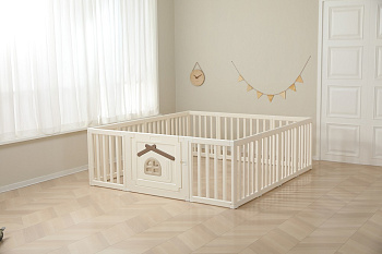 Большой манеж UNIX Kids Classic Tree House 180 x 200 (Camel)