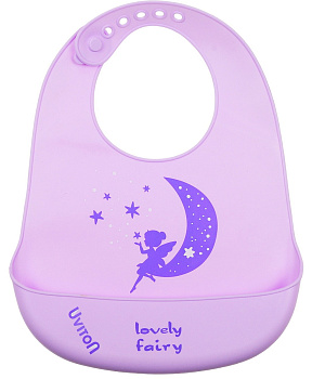 Нагрудник силиконовый Uviton арт. 0246 (Moon (лиловый))