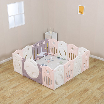 Манеж UNIX Kids SUPREME Space 160x160  (Rose)