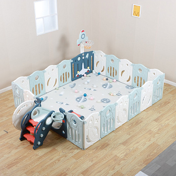 Манеж UNIX Kids SUPREME Space 200x240 (Blue)
