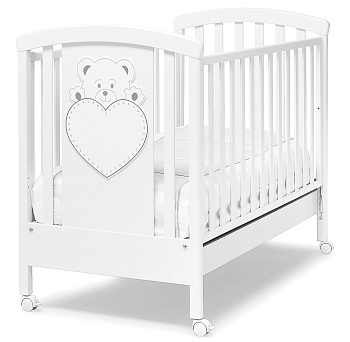 Детская кроватка Erbesi Cucciolo Lulu (White (белый))