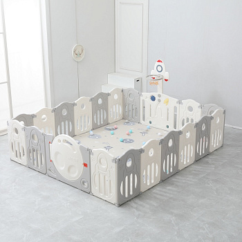 Манеж UNIX Kids SUPREME Space 200x240 (Grey)