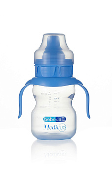 Чашка непроливайка Bebe Due Medic 220 мл. 0+ мес. (Голубой)