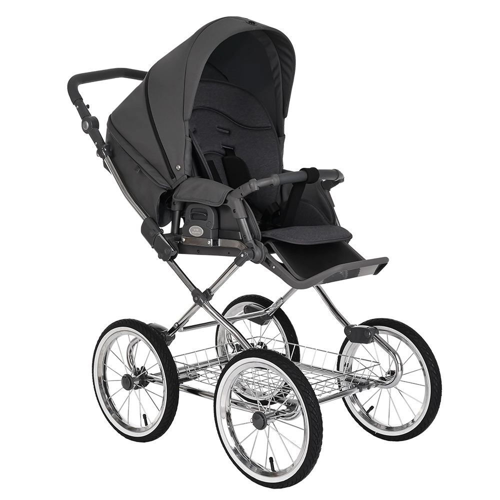 Коляска 2 в 1 Roan Bass Next Classic, d14 Steel Grey/Chrome//руч.Серый 9vk20rdp4v290wxhzkjc8ioh778qqruw