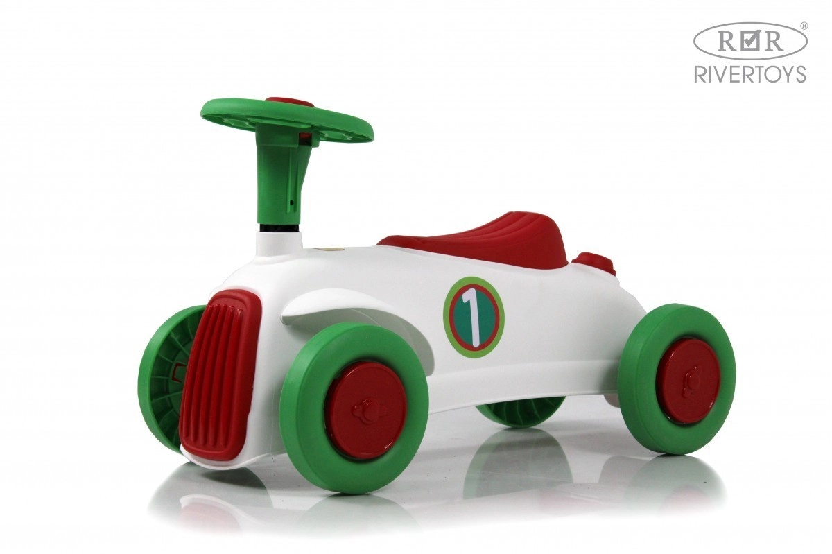 Детский толокар RiverToys G100GG белый j1p3uqovb8u0v70puer29sm3obka3zdf