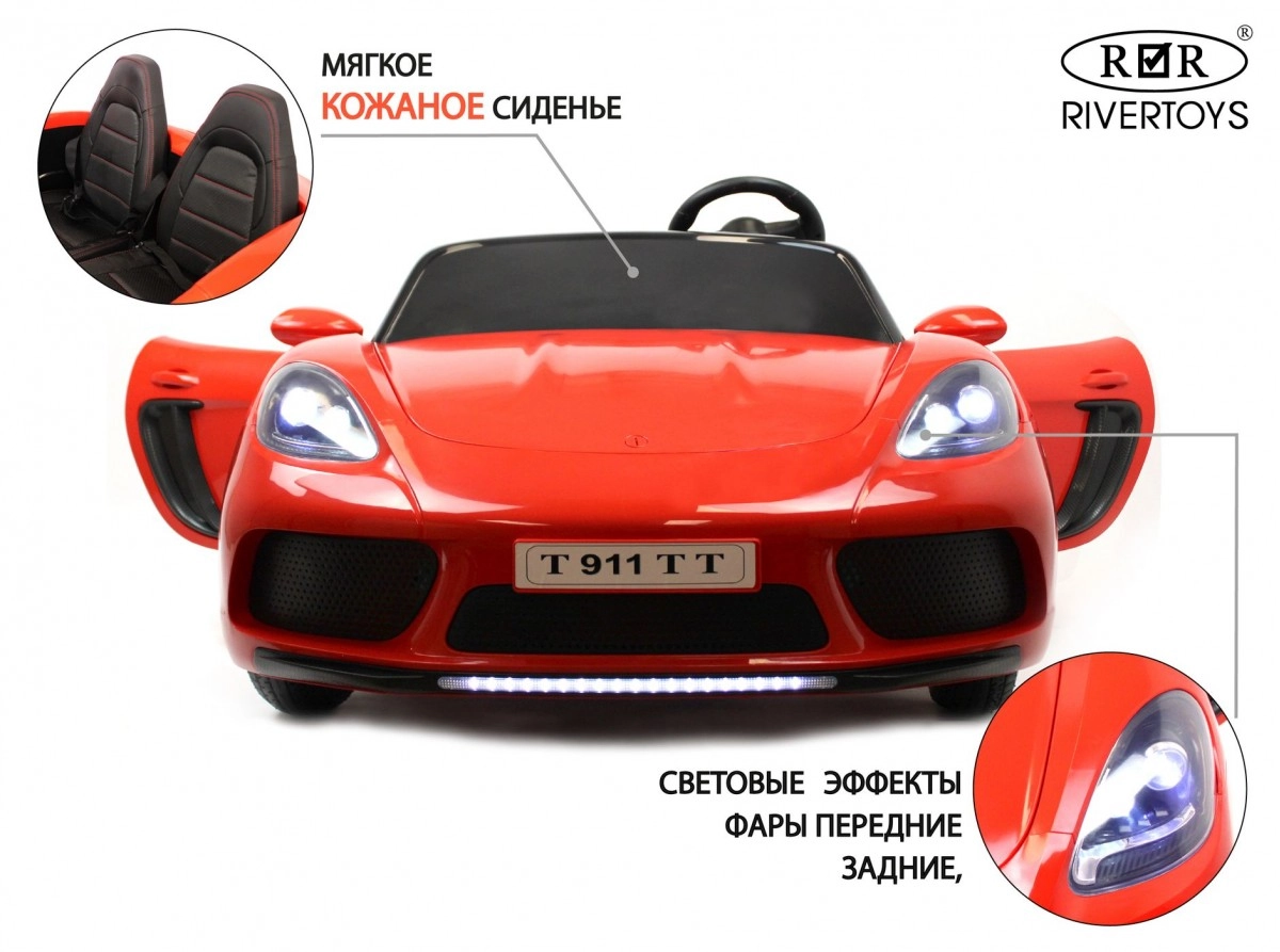 Детский электромобиль RiverToys Porshe Cayman T911TT красный h2wzo1gq6urnunxj6lnb6flpig2vpanh