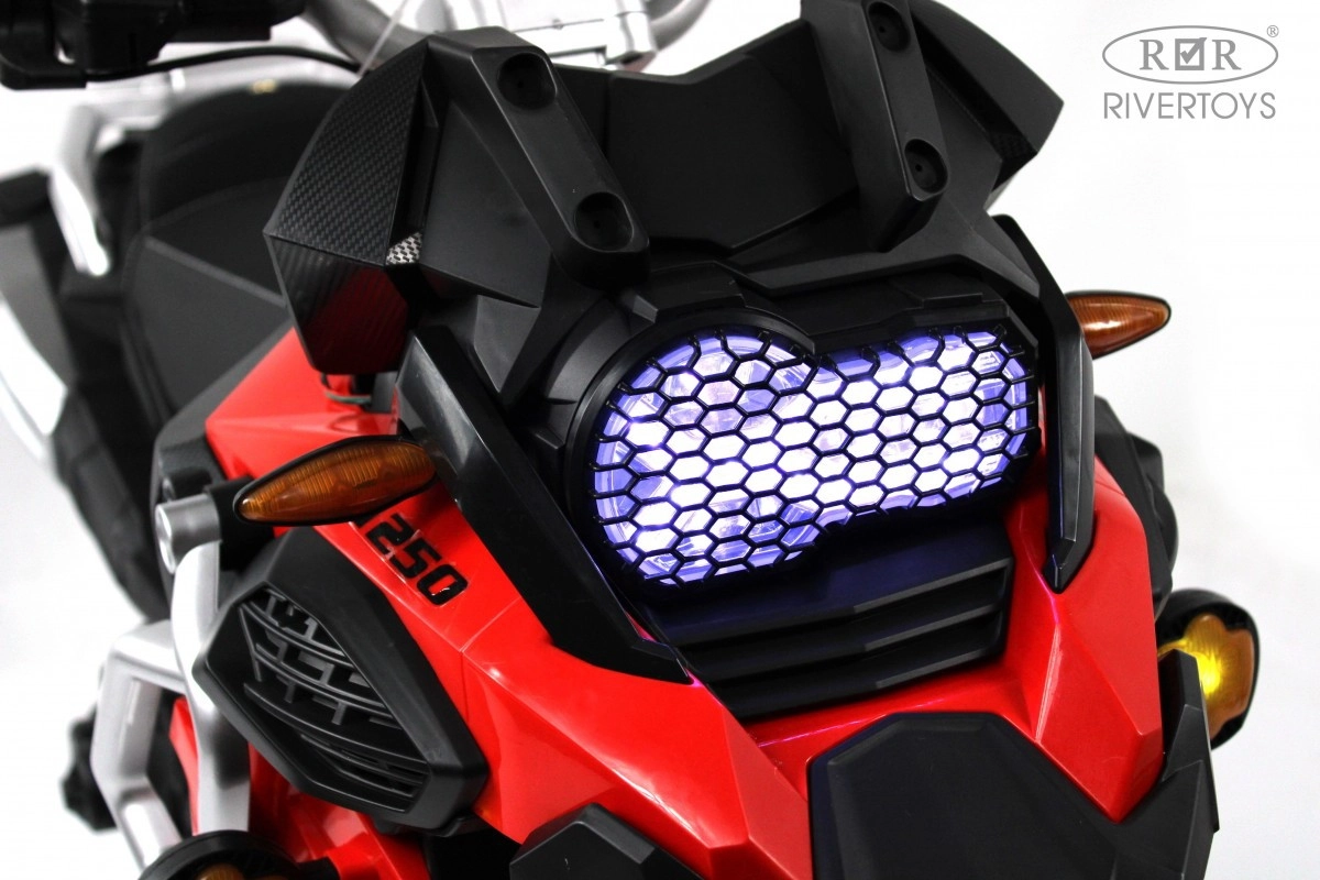 Детский электромотоцикл RiverToys М009БХ красный 5sd2hggmfvsy0kqrwcu8hvc3irxjx89u