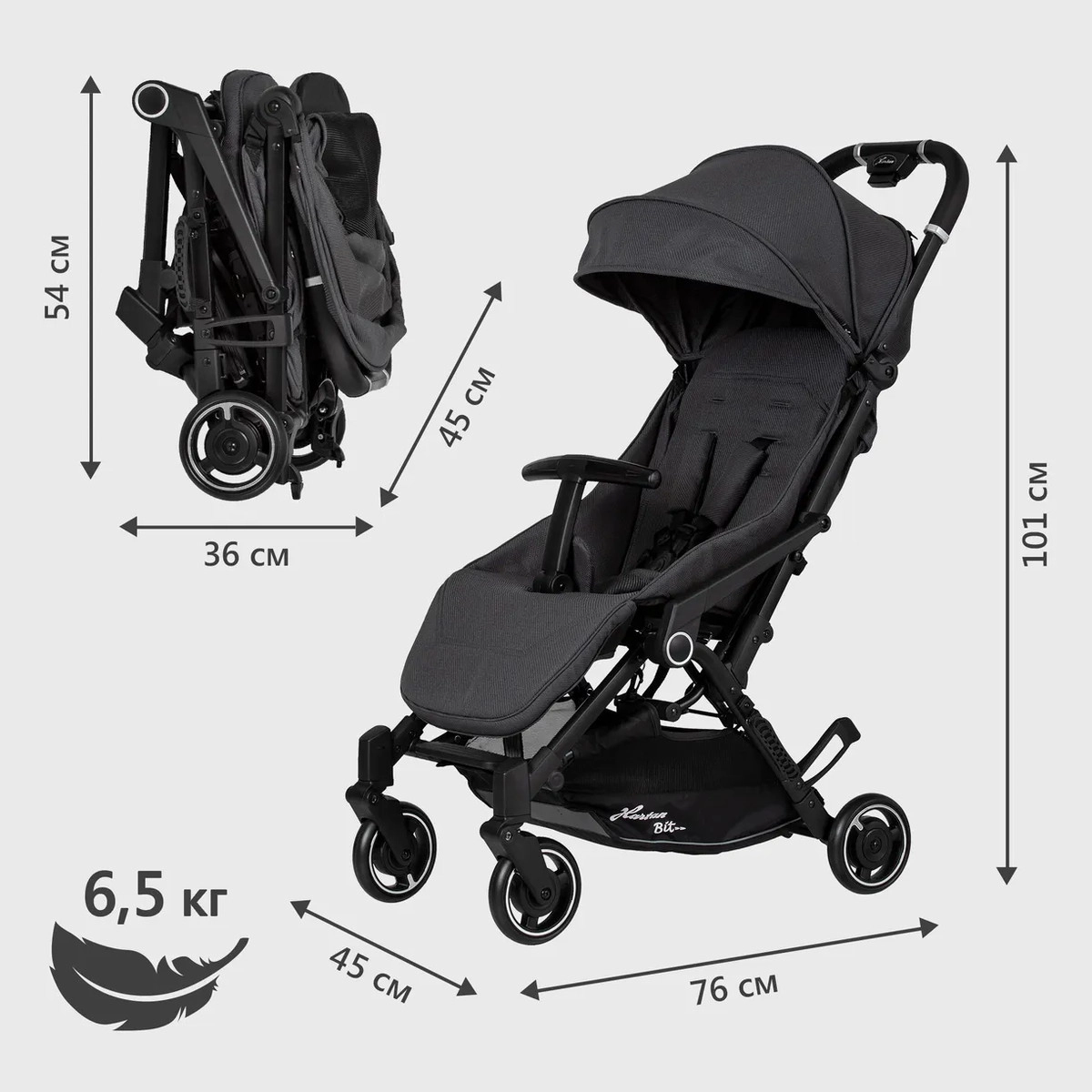 Прогулочная коляска Hartan Bit Graphit qw4yi0yv3ax2p31buo53kziyaozmripe