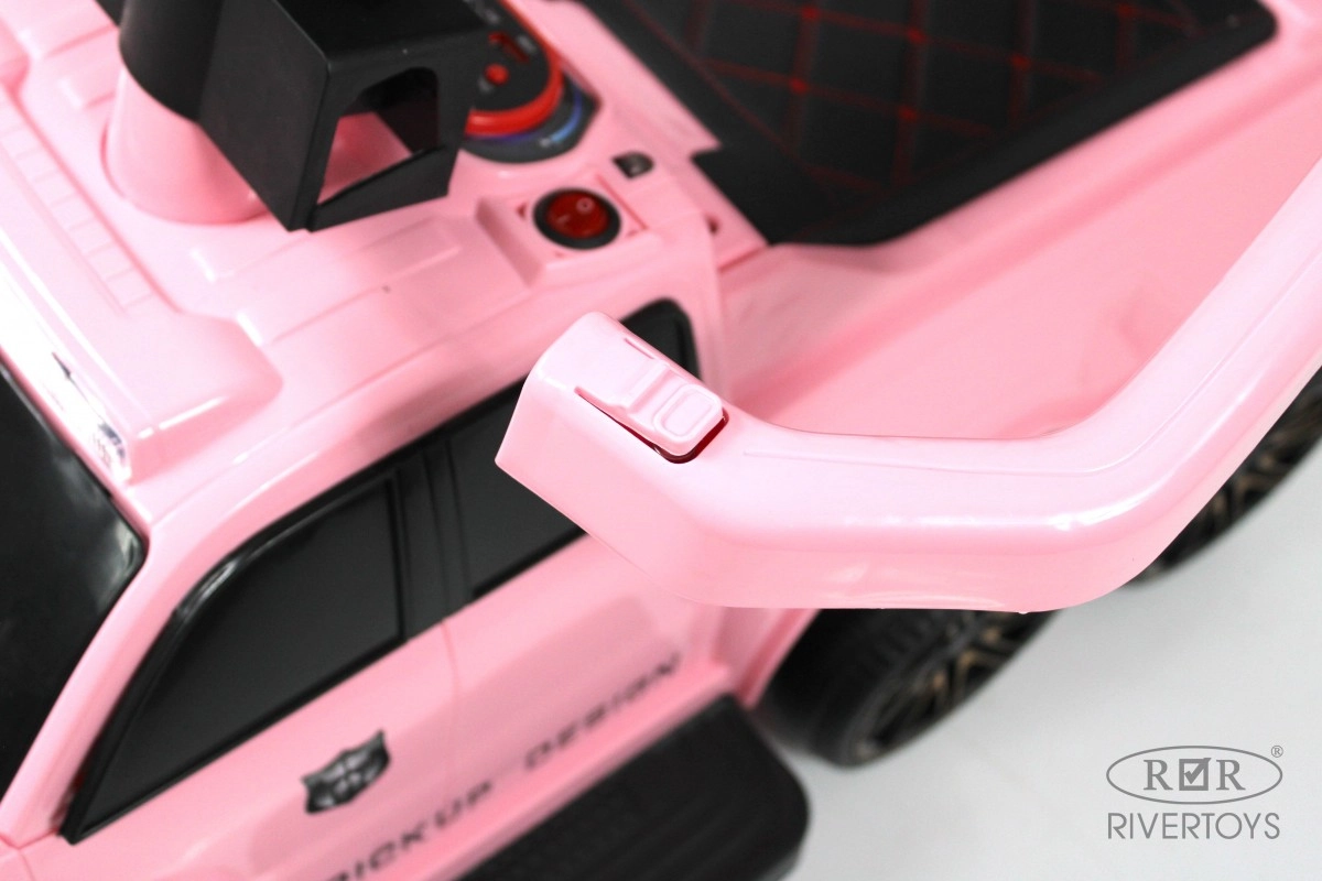 Детский электромобиль RiverToys G008GG-A розовый od6lwzgzlrihbx9h7mvvscejxg1r1lea