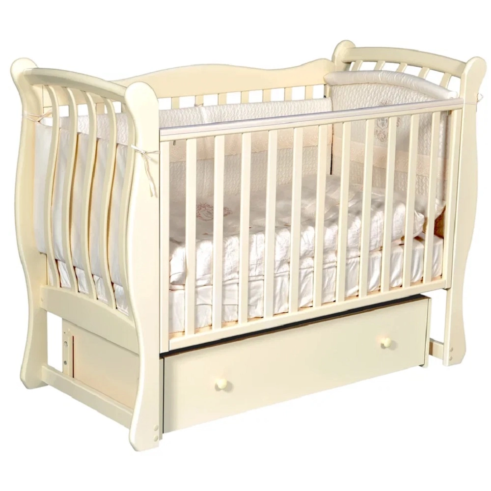 Детская кроватка КЕДР Viola 3 УМ Слоновая кость 108131102-detskaya-krovatka-kedr-viola-3-um-slonovaya-kost