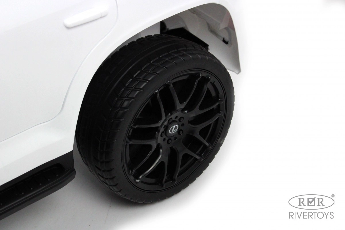 Детский электромобиль RiverToys Lexus 570 E555EE белый 4jie8utxtug2oy0jore3nwz6cm2avsz1