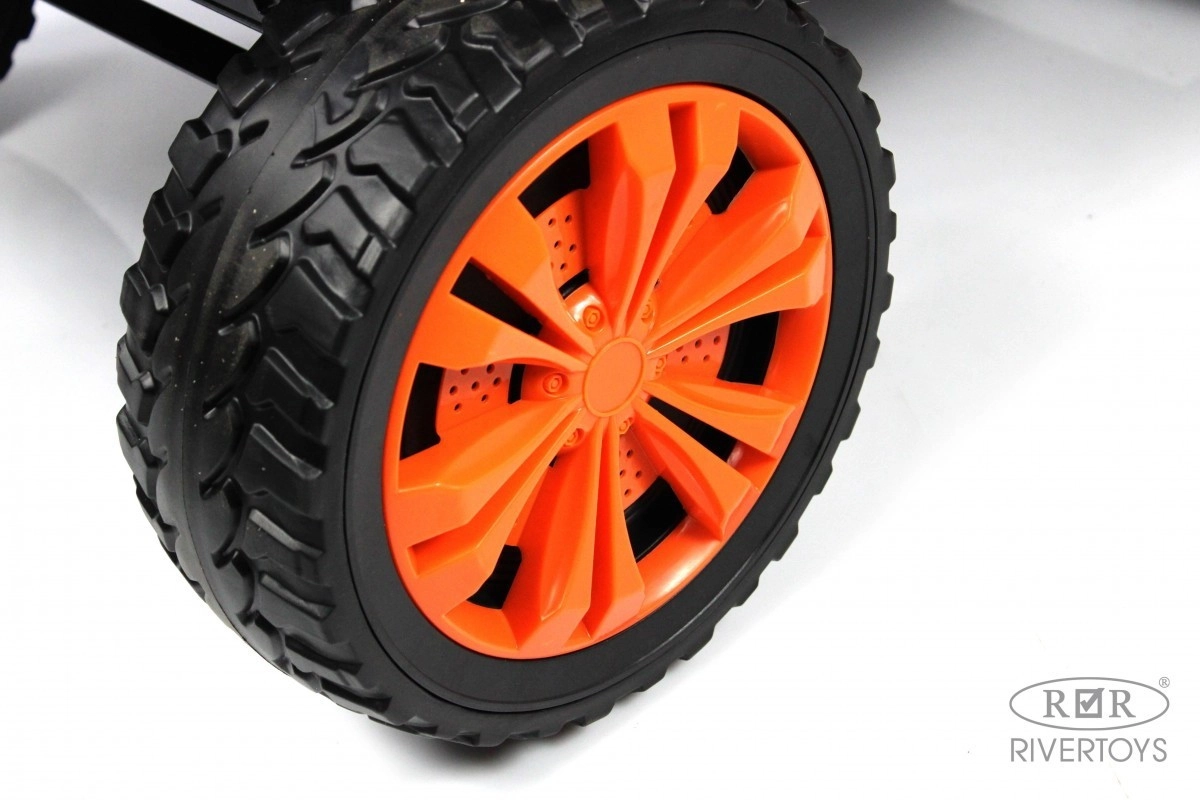 Детский электромобиль RiverToys F888FF-A 4WD оранжевый fs03adju4f0wk8pv30mpc6ury9agtuxs