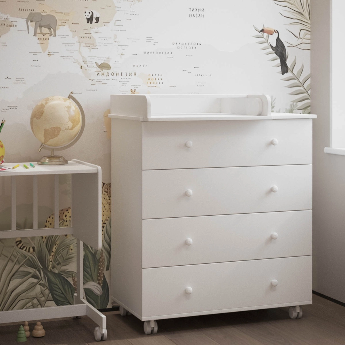 Детский пеленальный комод Incanto Nova 800/4 белый ve04o9i8goate31xnx5haclhpnnlpuug