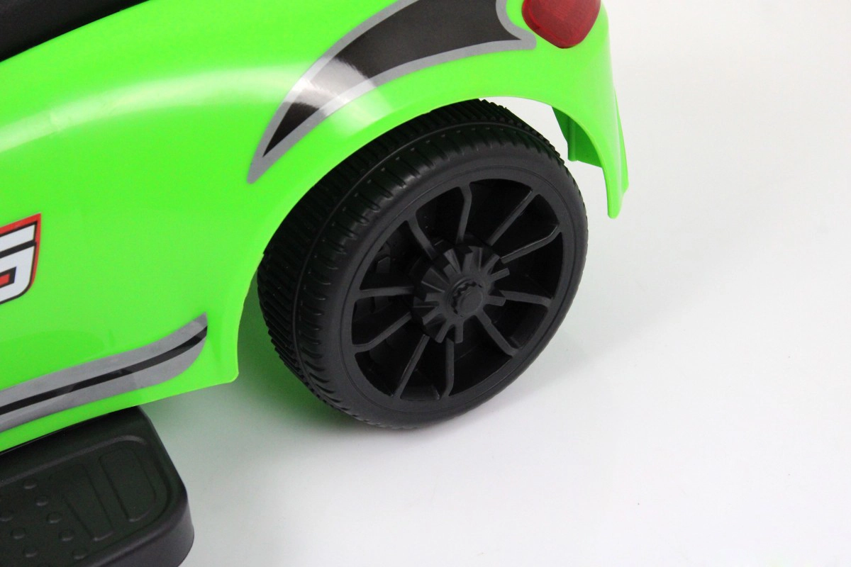 Детский толокар RiverToys F001FF-P с родительской ручкой зеленый o1voibji11erj1gbwe9mdp8k4ftphyik