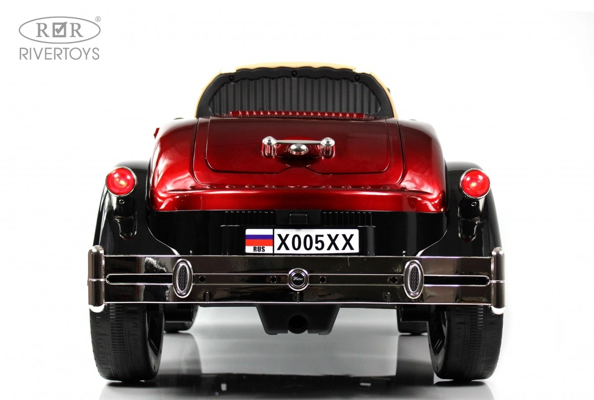 Детский электромобиль RiverToys X005XX красно-черный d820i5ysclcg9zoe333munsg3bennl3q