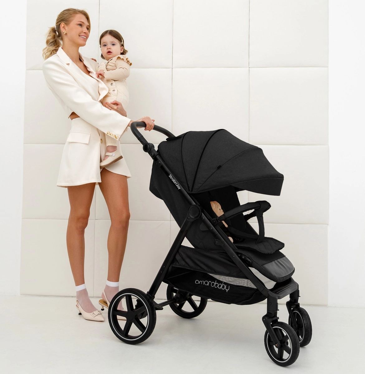 Прогулочная коляска Amarobaby Strollin'Joy черный ihtgxglb5s9503v23lbodtq4tetb24t9