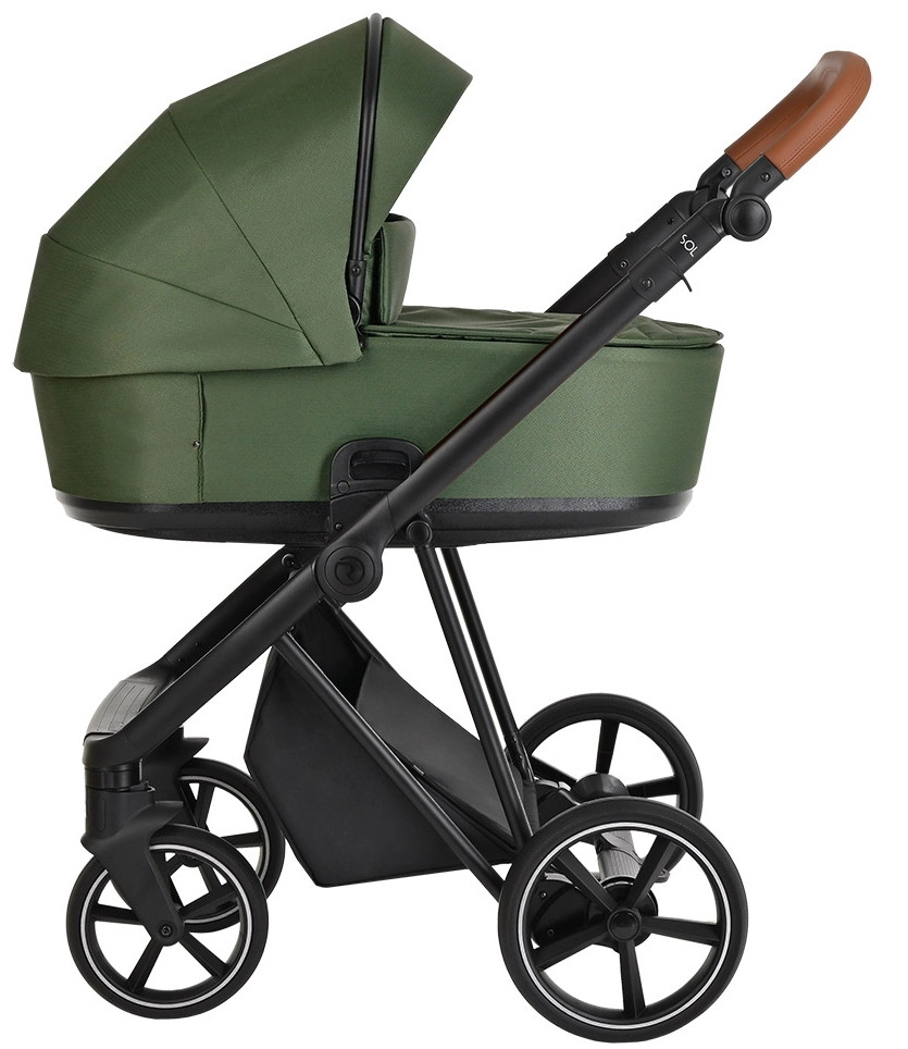 Коляска 2 в 1 Roan Sol Boho Green/Black/руч.Коричневый un76fz36wezmresadzt6csuzcj3xn3ca