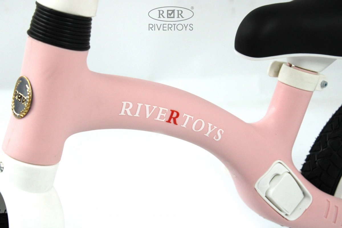Детский беговел RiverToys HB-001 розовый nmvyl0rh23pr5838yx1u3bg2v44r3qwb