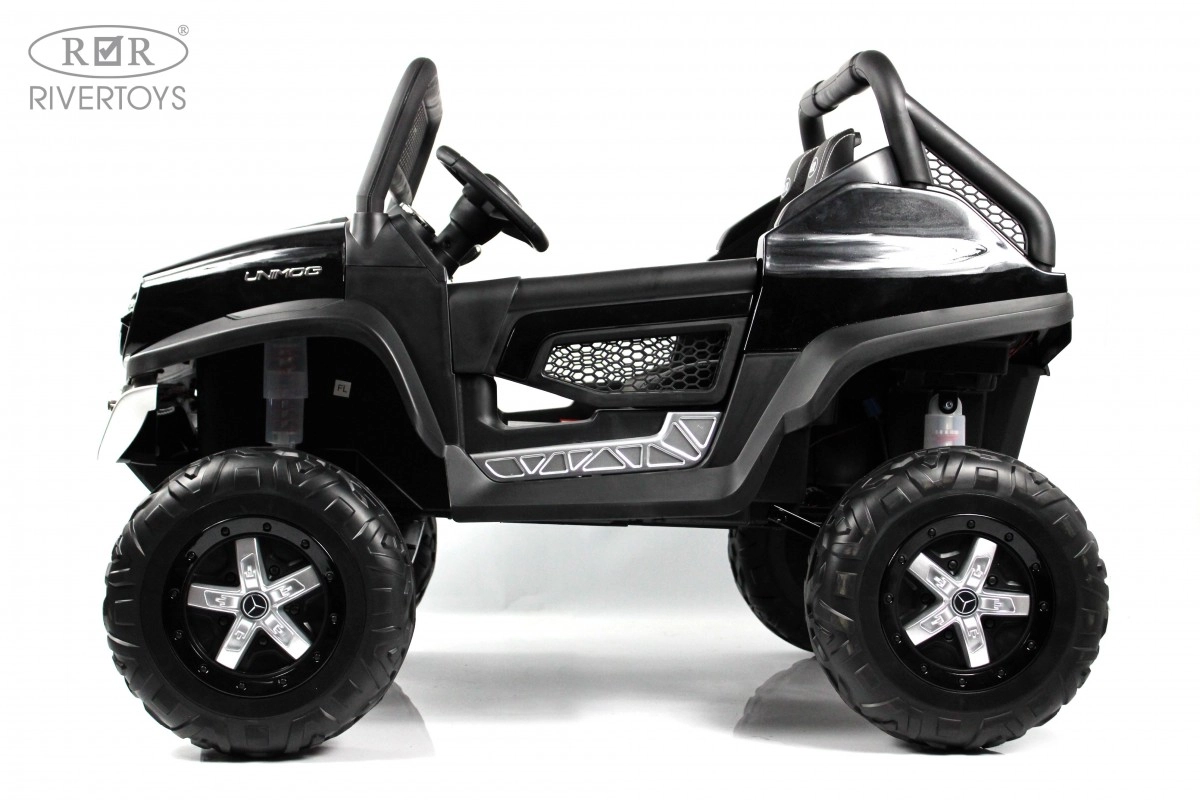 Детский электромобиль RiverToys Mercedes-Benz Unimog Concept P555BP Черный глянец j39p63yibtd5tjo6bb089sju05egk7yb