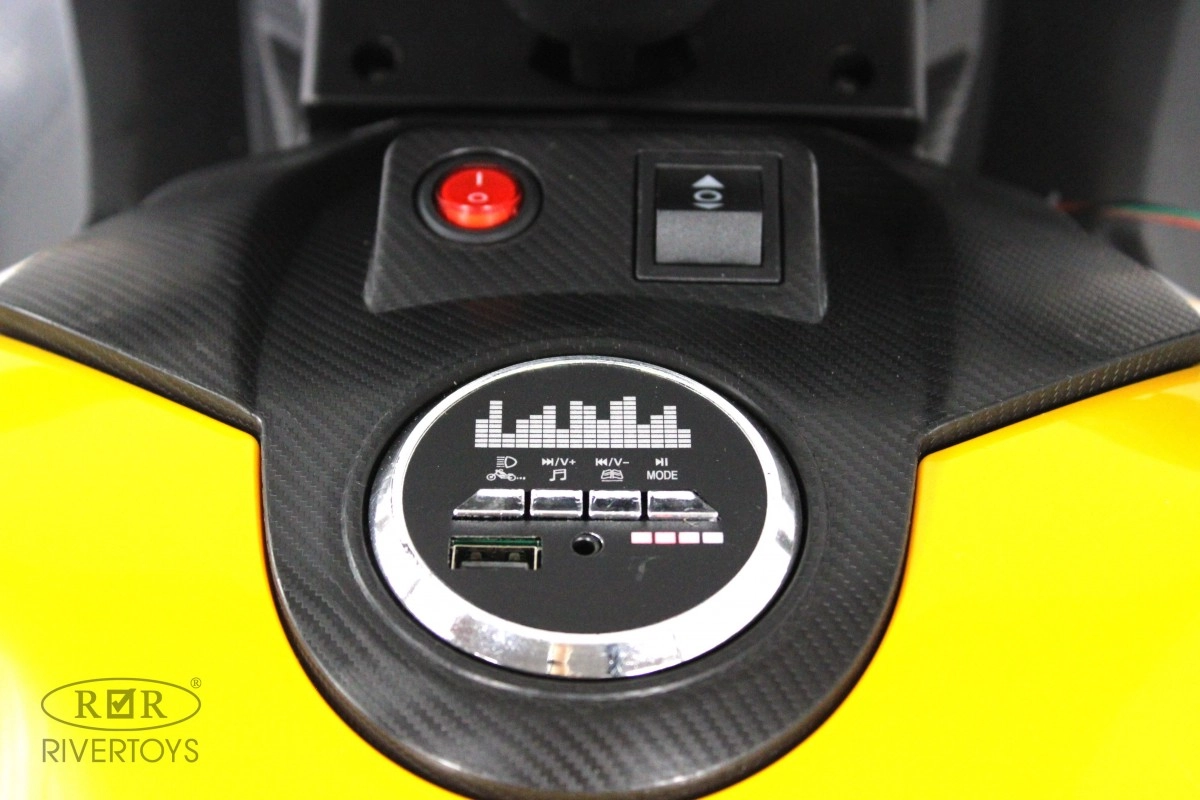 Детский электромотоцикл RiverToys М777БХ желтый blg58cbvjb7tq8tmisbz421djd2f6cwj