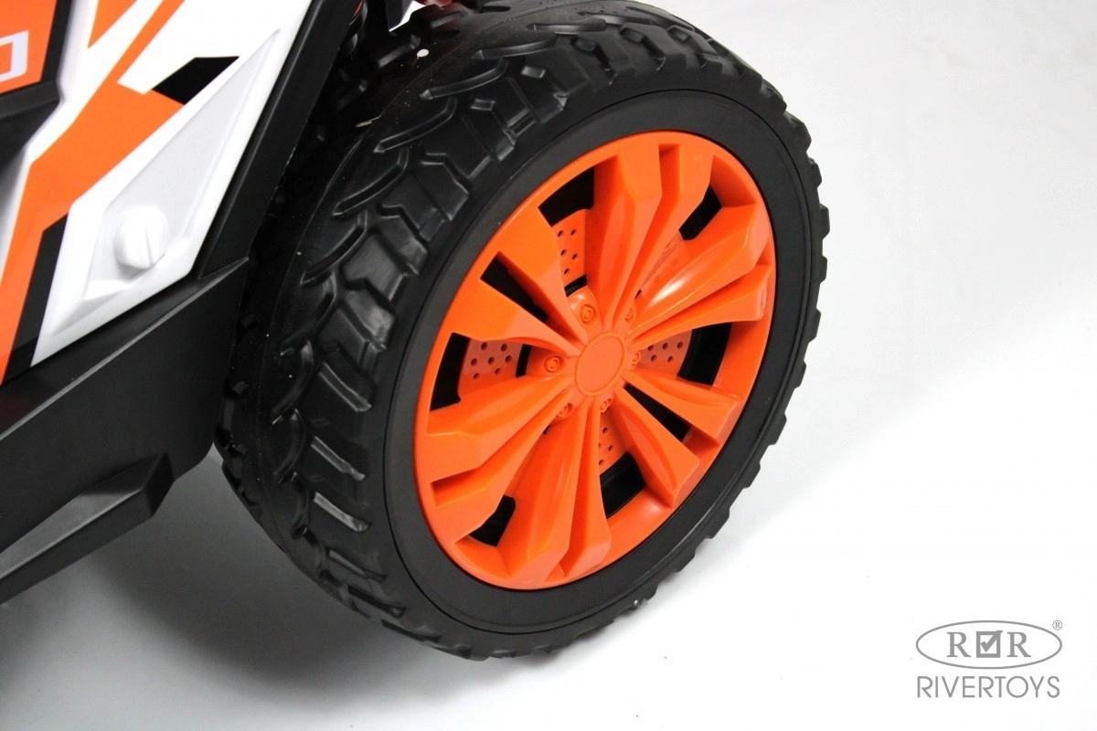 Детский электромобиль RiverToys F888FF 4WD оранжевый uni0fnmufgkxt5ne57t4on98yqhpnidz