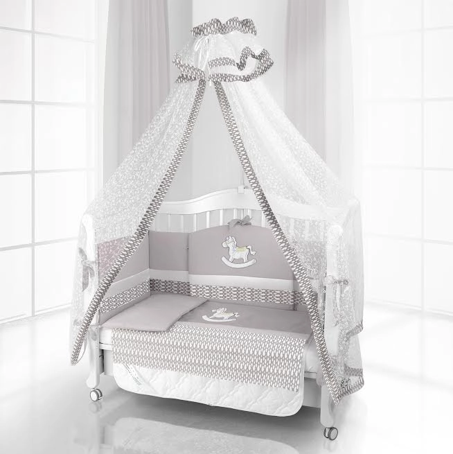 Комплект постельного белья Beatrice Bambini Unico IL Cavallo Nuvole (125х65) grigio grigio 90584efc6b6f1d559fc9c2c156efaada