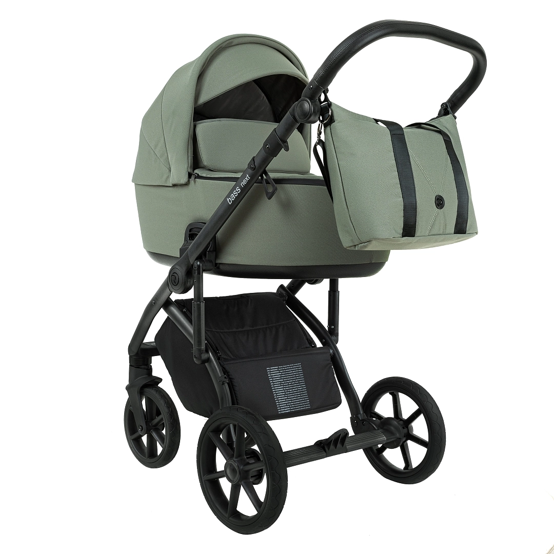 Коляска 2 в 1 Roan Bass Next (Sage Green/Black/руч.Black)