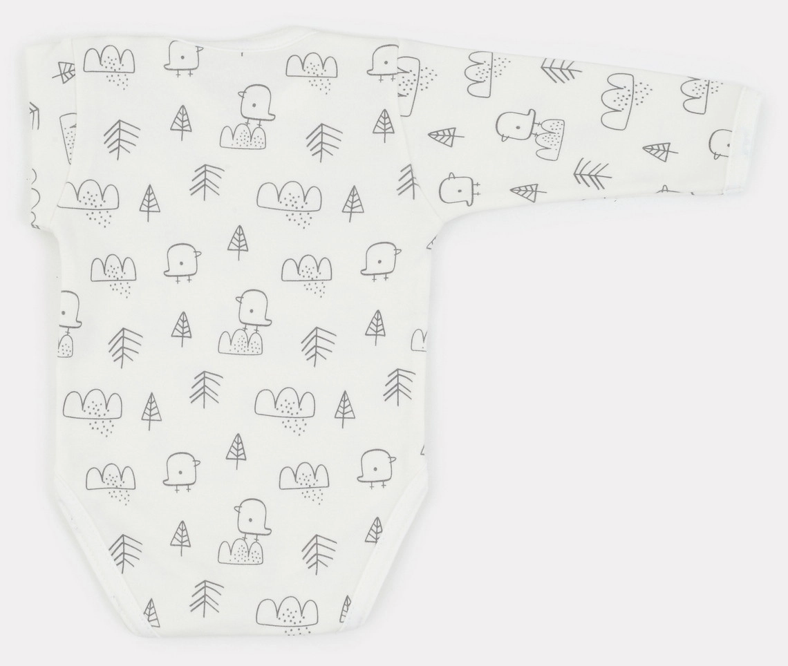 Боди MowBaby Birds с длинным рукавом 3-шт 6182 68 Milk ue6ku2kl3knssw4y9fcg9nvd708q3qp1