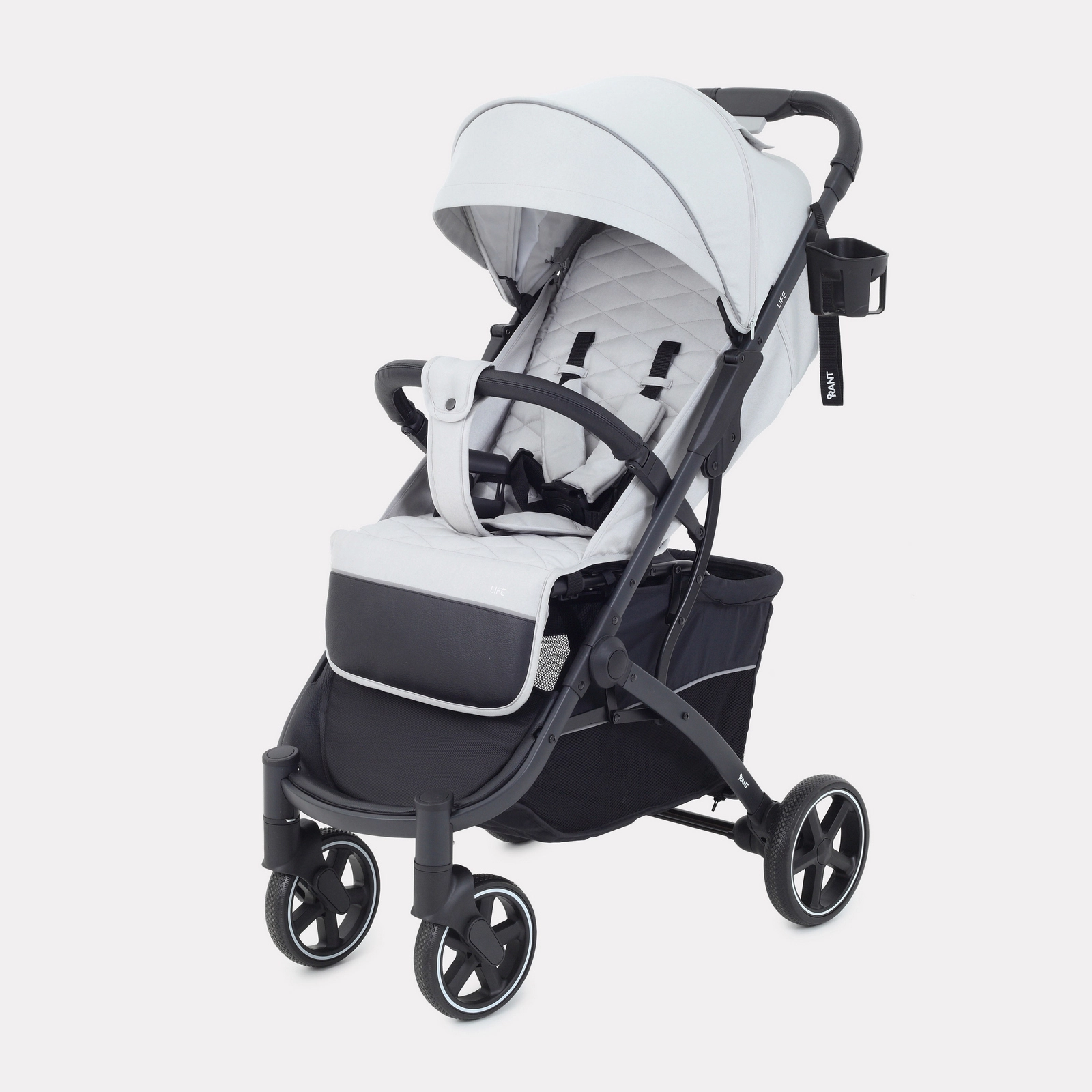 Прогулочная коляска RANT LIFE Grey 108134808-progulochnaya-kolyaska-rant-life-grey