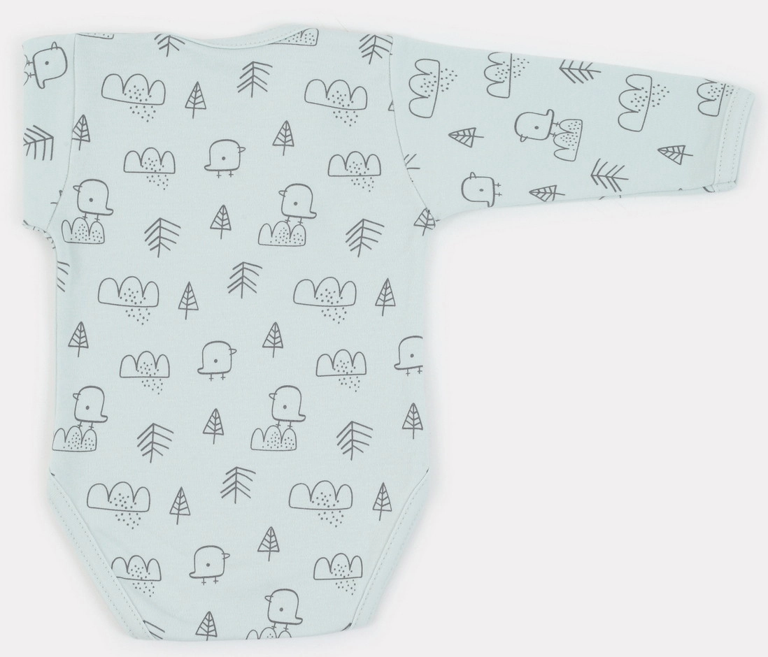 Боди MowBaby Birds с длинным рукавом 3-шт 6182 68 Blue vbf0ydjlz2jde3lhgbtglgvhb4d3x84w