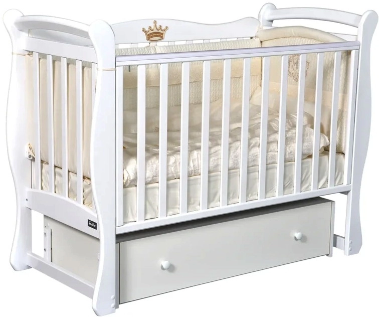 Детская кроватка Bellini Adriana (универсальный маятник) белый e3lub2yf25auksuwg2n6o3pysgec8yg7
