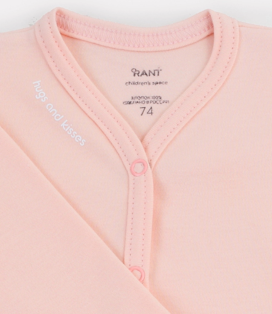 Боди Rant Hugs and Kisses с длинным рукавом 6472/6772 74 Soft Pink 4ej5nxz7zi5y6cqnb3teo3x5cq2kmkg3