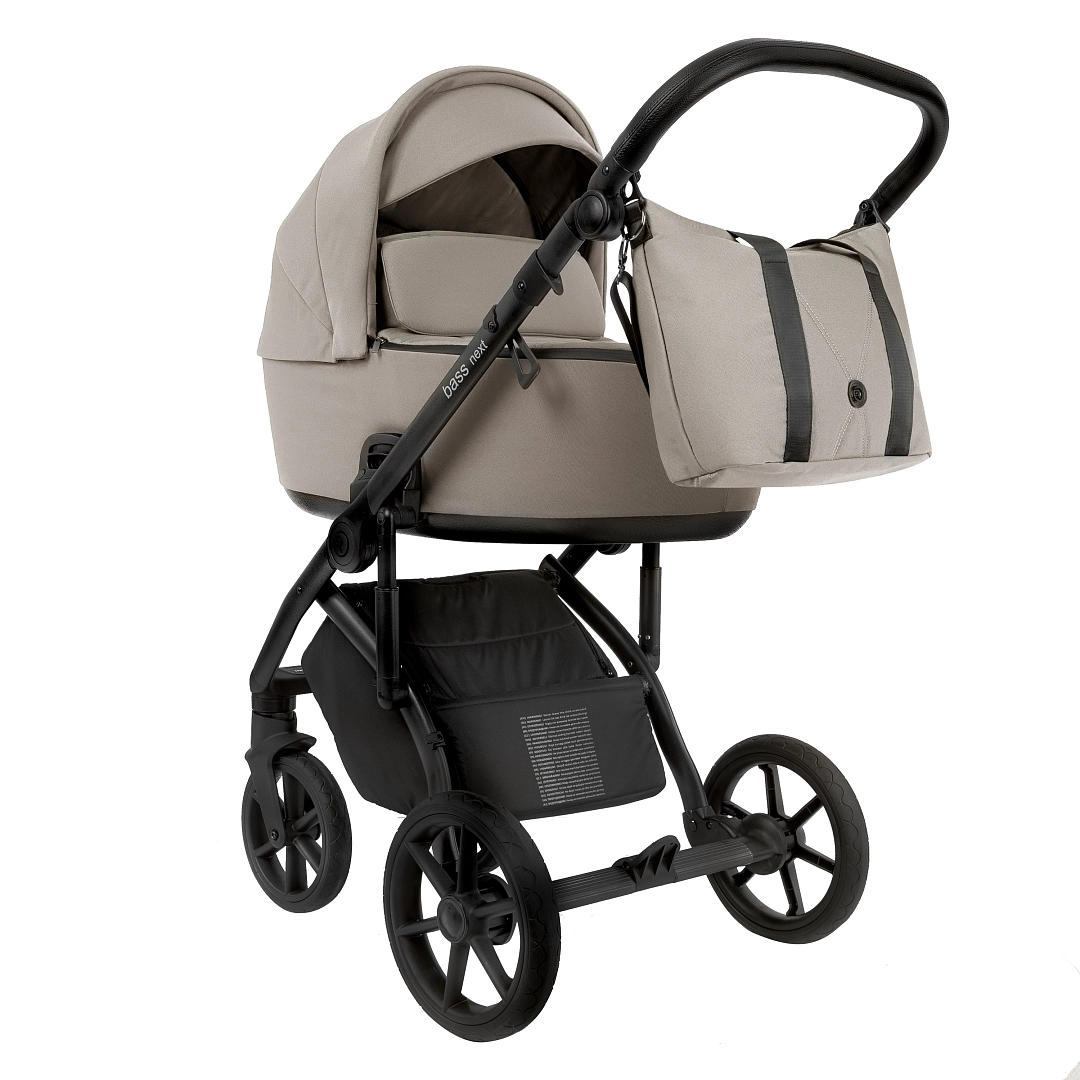 Коляска 2 в 1 Roan Bass Next (Hazel/Black/руч.Black)