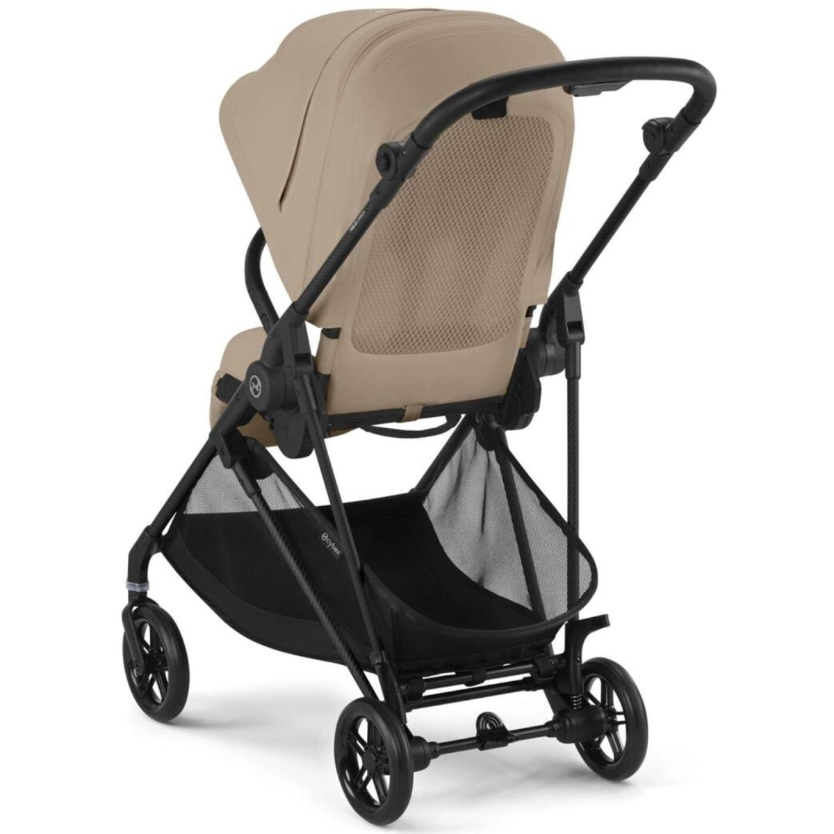 Коляска прогулочная Cybex Melio Carbon с дождевиком, Almond Beige доп1