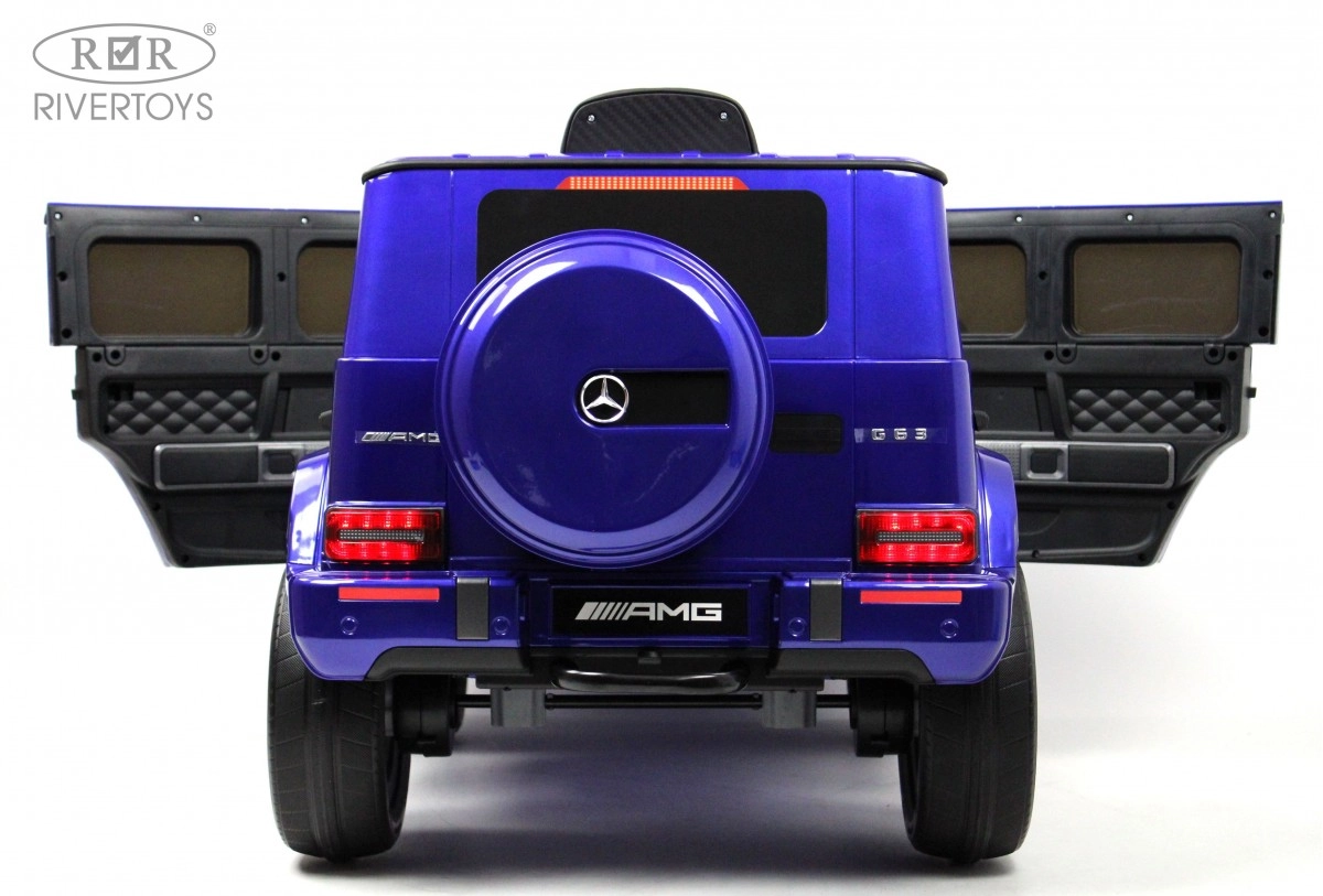 Детский электромобиль RiverToys Mercedes-AMG G63 K999KK синий глянец no9a49ltq5hk80kxhikchemxckm3hgwe