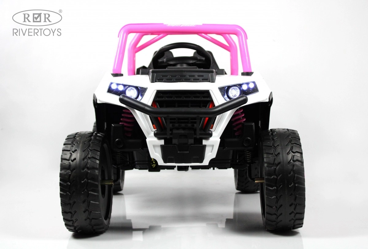 Детский электромобиль RiverToys F888FF-A розовый qjh983018v9h026slspicrisl9mx9xty