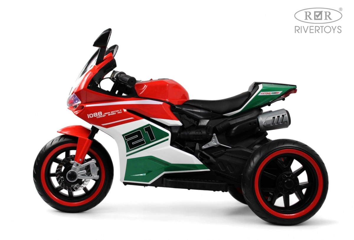 Детский электромотоцикл RiverToys C005MC красный 6z0q7wumwkiwfolz7p5ajkfkqqttizm7