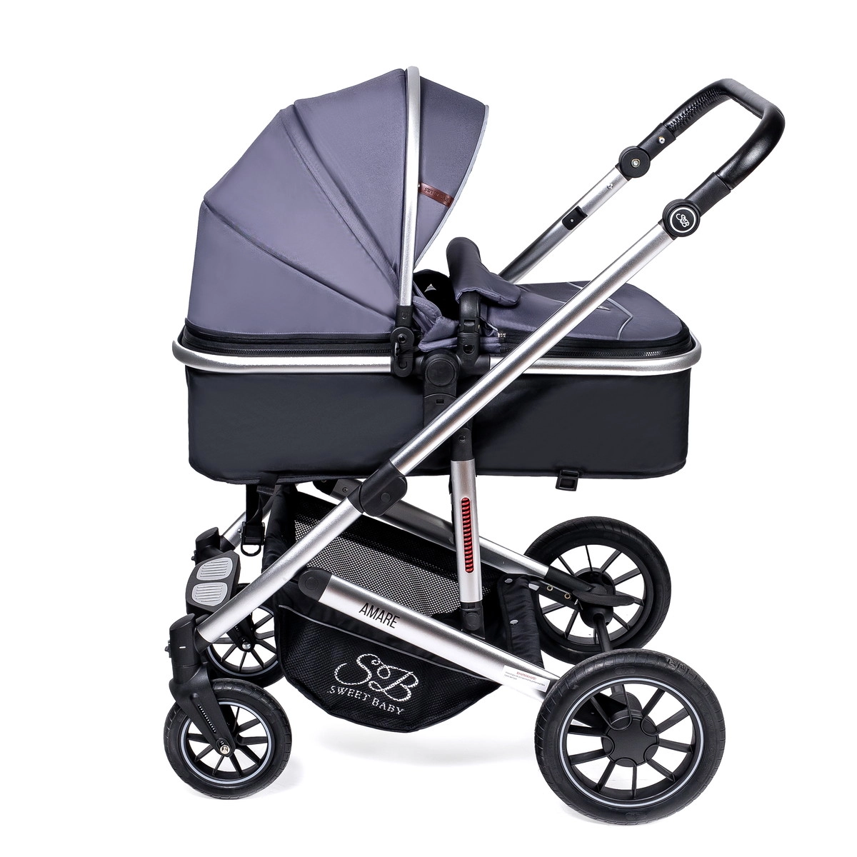 Коляска-трансформер 2 в 1 Sweet Baby Amare Grey w23j9hk4q7xmgiahhr50m0revqfteznf