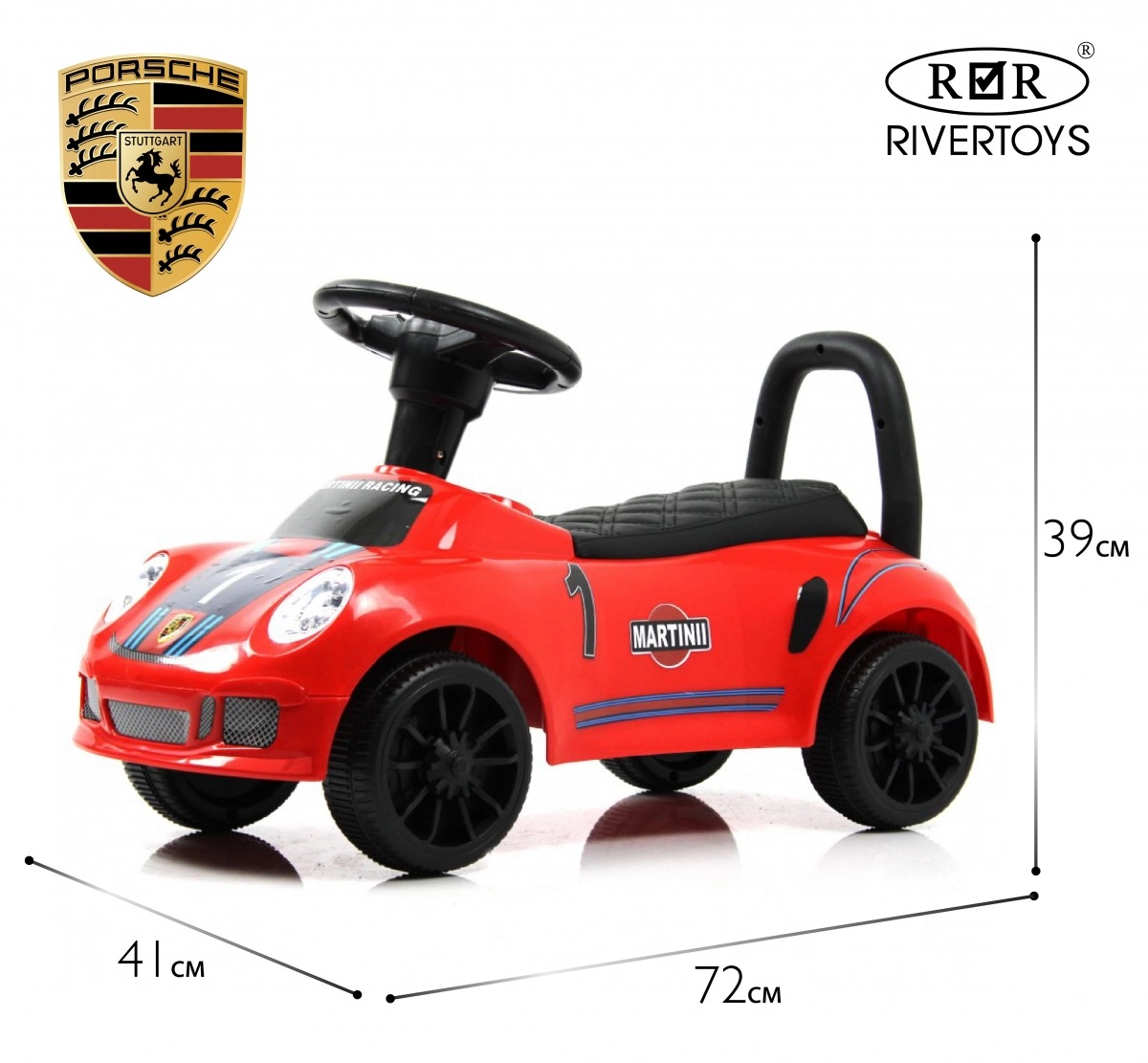 Детский толокар RiverToys F005FF красный 4wulv5m9bn17s286akrxjpbe5449kf3l