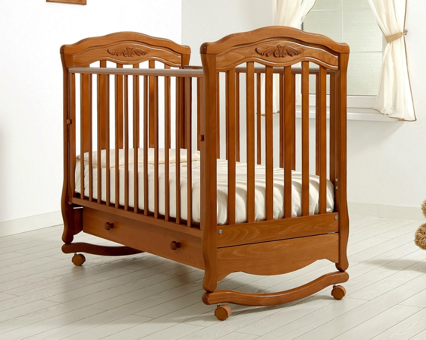 Детская кроватка Gandilyan (Гандылян) Шарлотта вишня 101199-krovatka-detskaya-gandilyan-gandylyan-sharlotta-detskaya-krovatka-kachalka-gandilyan-gandy