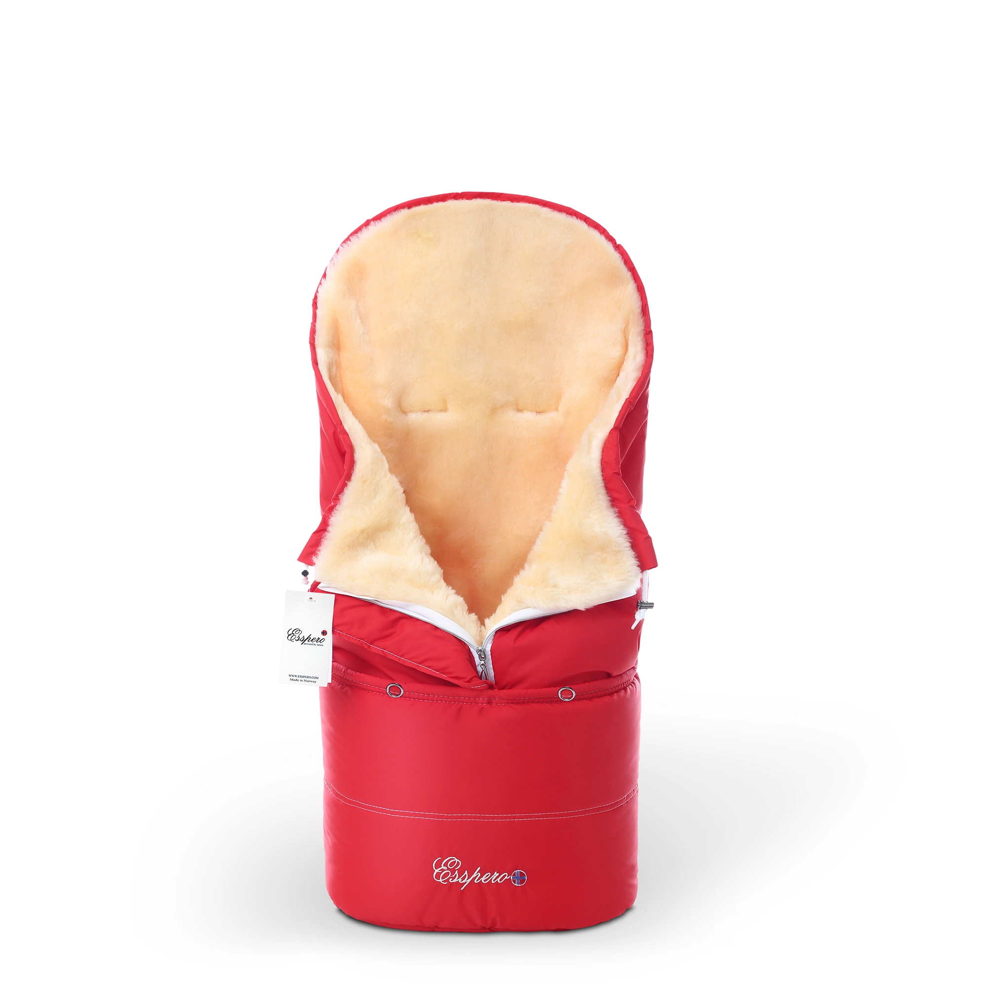 Конверт в коляску Esspero Transformer (натуральная 100% шерсть) (Red)
