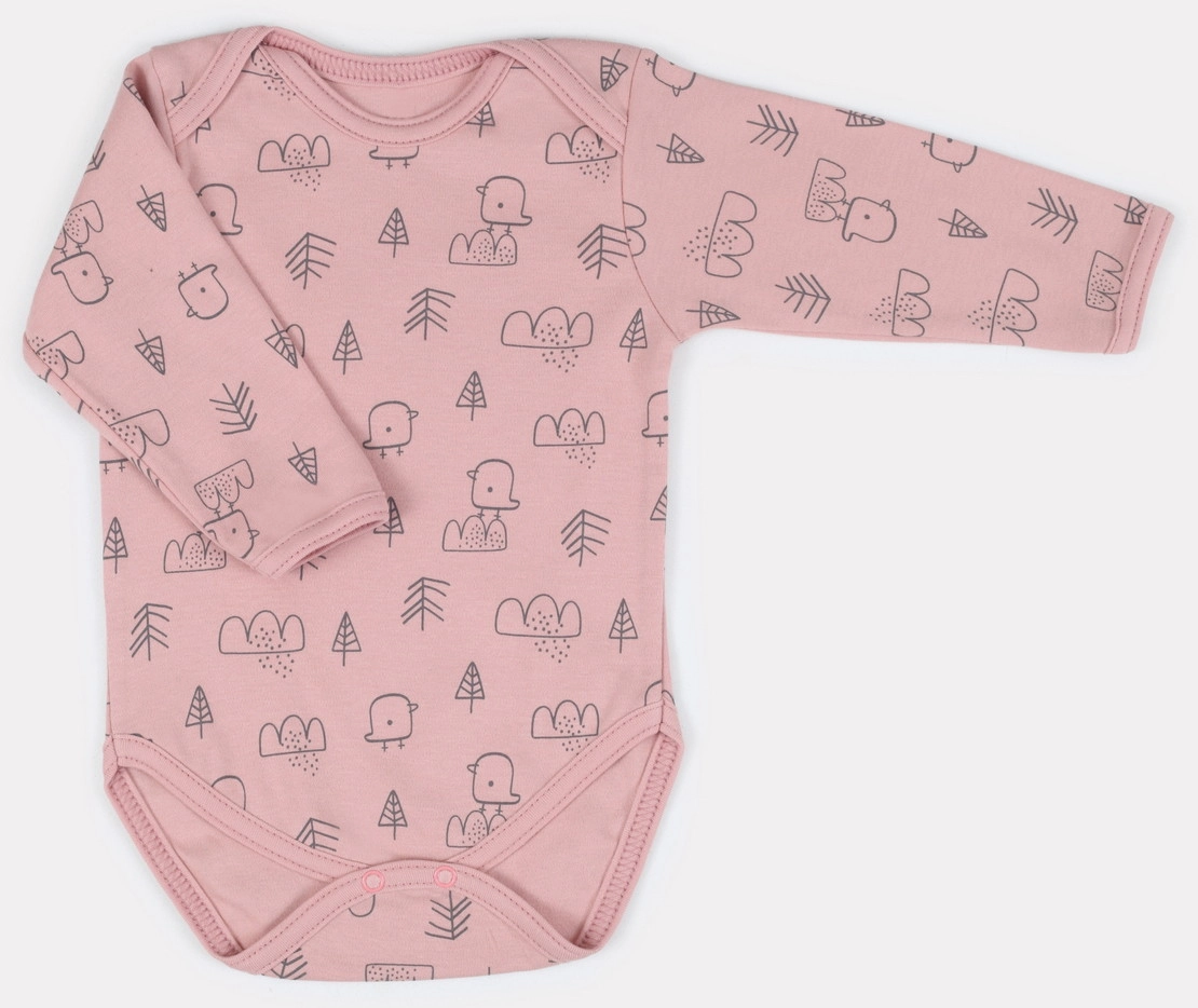 Боди MowBaby Birds с длинным рукавом 3-шт 6182 68 Rose 3vspqzzaqkylfpbyvvdpp3t77p3obe9g