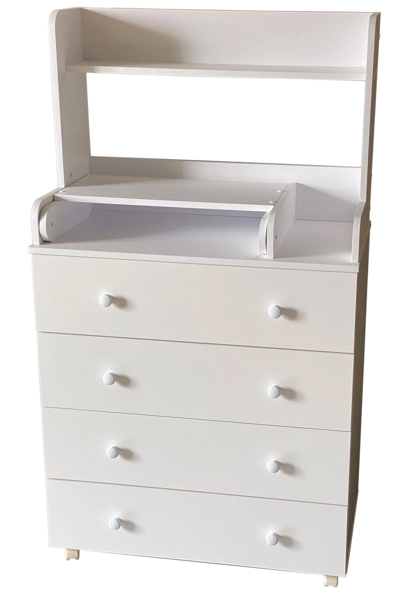 Детский пеленальный комод ByTwinz Story 1 белый g5krq03zzvttlmetql0ed8at5stei1l3