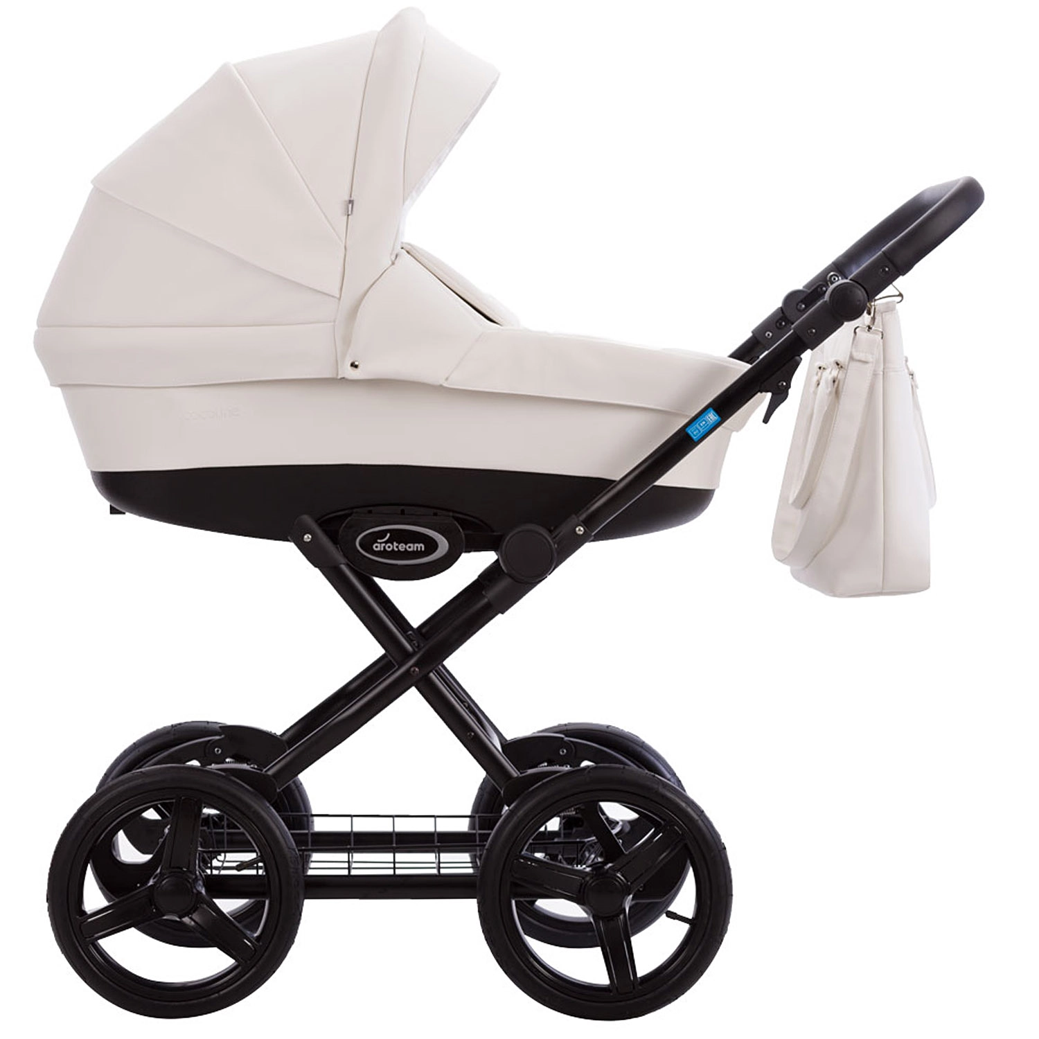 Коляска 2в1 AroTeam COCOLINE PRIMA  белая кожа 108132970-kolyaska-2v1-aroteam-cocoline-prima--belaya-kozha