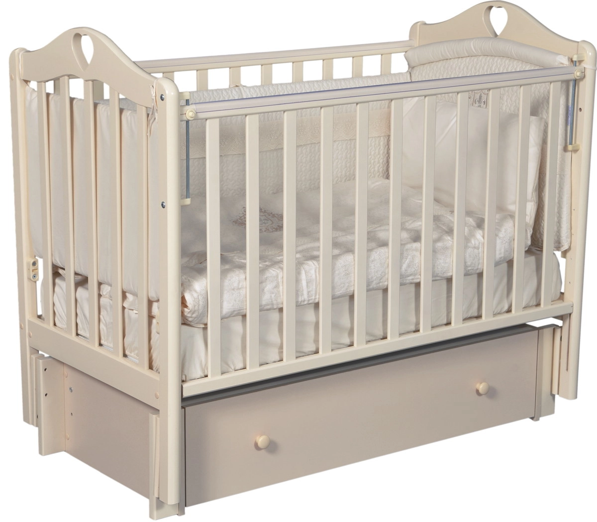 Детская кроватка ByTwinz Estelle 6 универсальный маятник слоновая кость ehcjzl5ryb5oi9allpfujxjxs0jif3g3