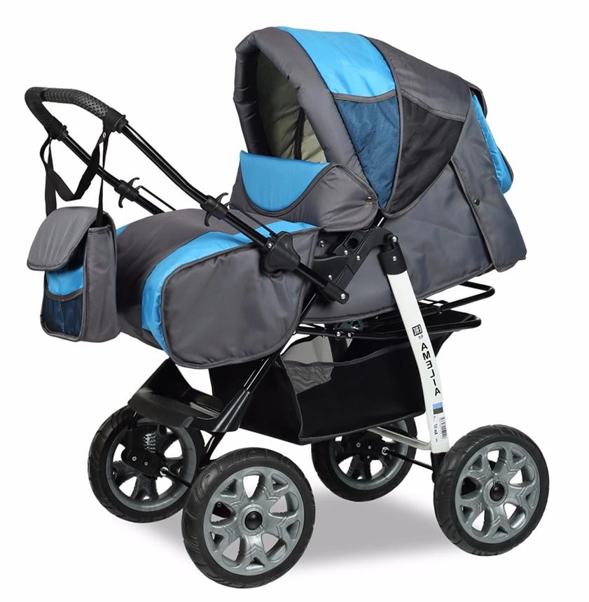 Прогулочная коляска Alis AMELIA I  серый+голубой p0d7vs7au36ye6j7v1se8vc0dw4nuuhp