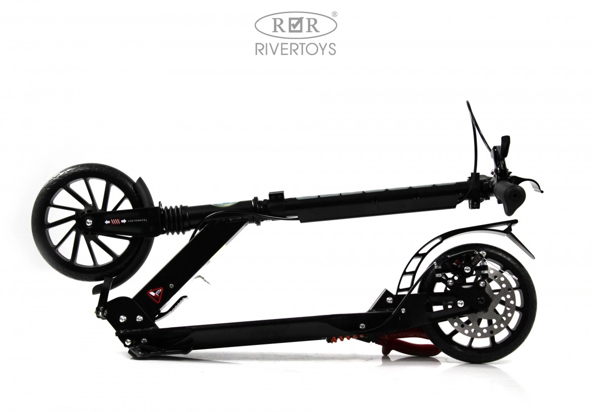 Детский самокат RiverToys HB-A7 черный xnb6y21vlsmw16ulc3m778alqj1htq3l